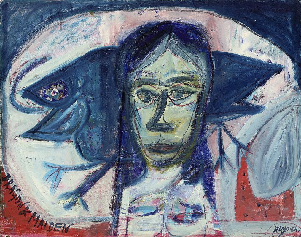 Patrick Hayman - Dragon and Maiden; Descent of the Flying Machine (Beaked People); Still Life with Flowers; and Flight