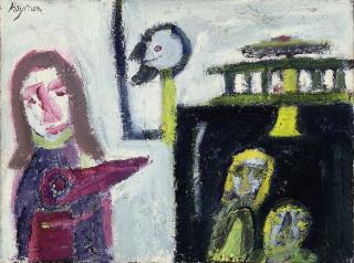 Patrick Hayman - Questions on a Winter Day; and Big Lady with Admiring Dwarf