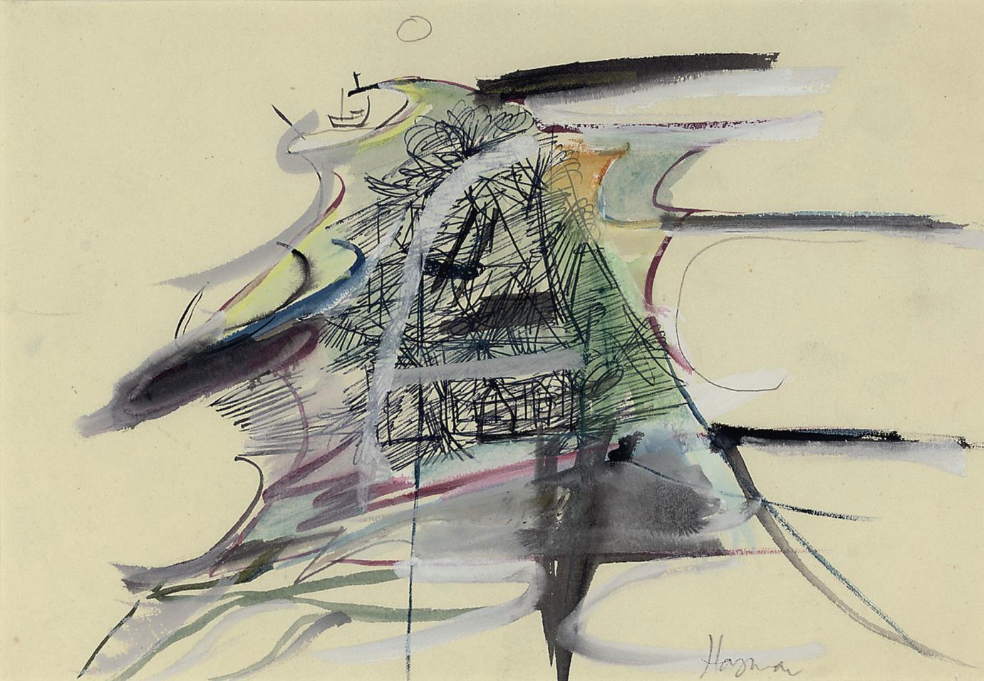 Patrick Hayman - St. Ives; Dreaming Girl; and a linocut entitled, Woman with Flowers