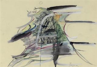 Patrick Hayman - St. Ives; Dreaming Girl; and a linocut entitled, Woman with Flowers