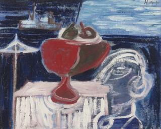 Patrick Hayman - Still Life, Girl and Ship