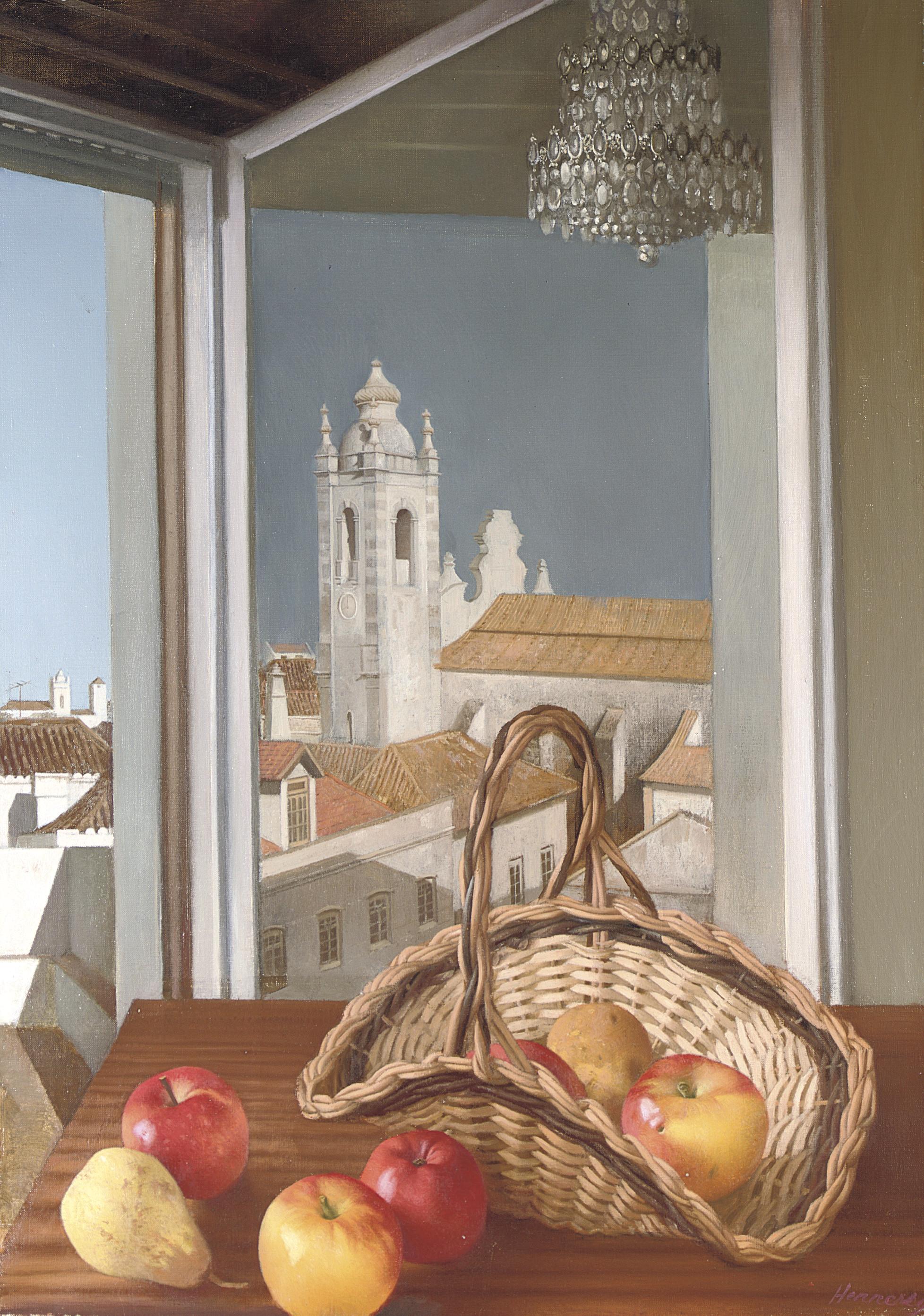 Patrick Hennessy, R.H.A. - View from the artist\'s studio, Portugal