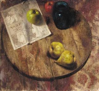 Patrick Hennessy - Still life with Apples and Pears