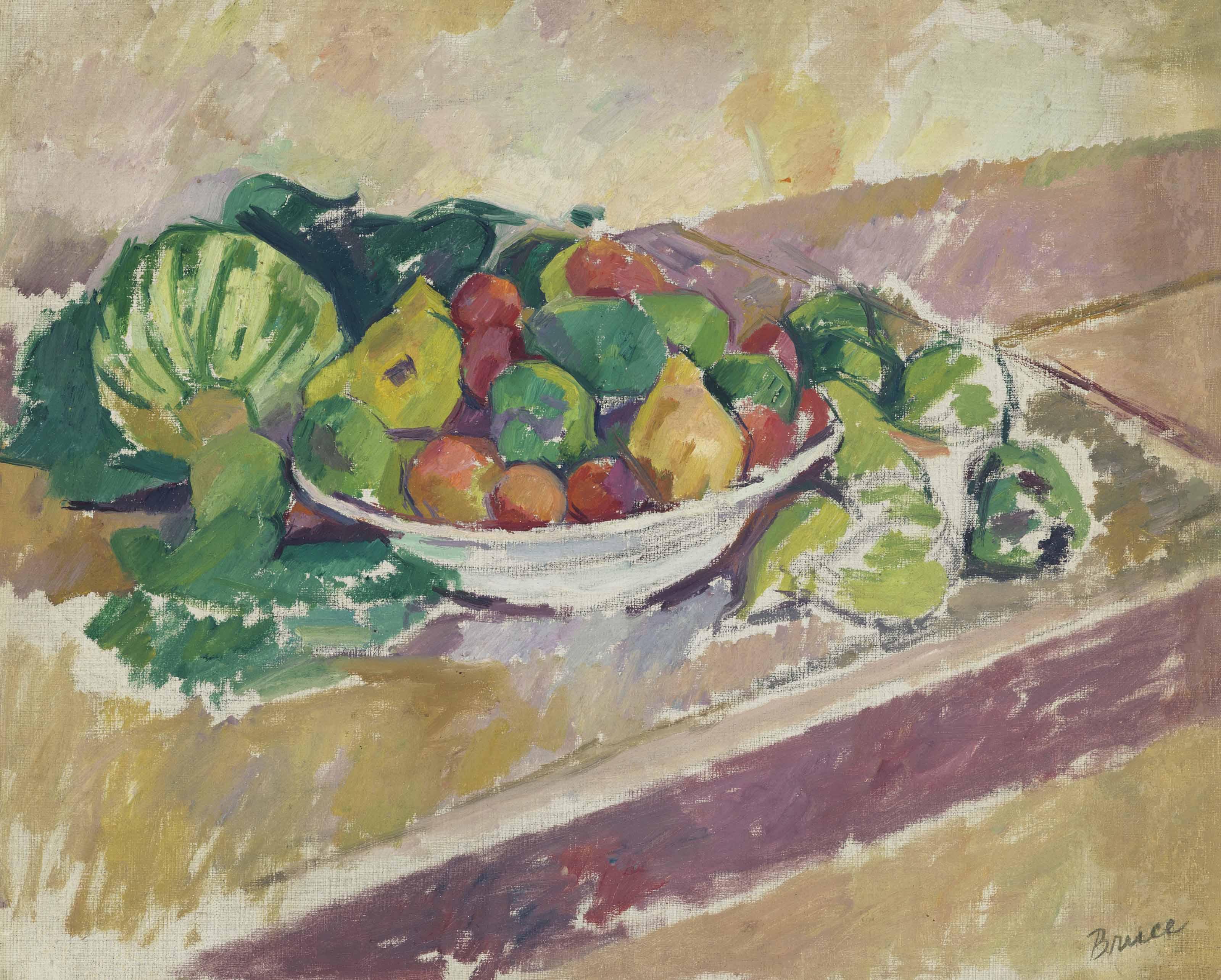 Patrick Henry Bruce - Still Life (Fruits and Vegetables)