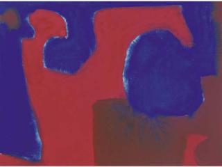 Patrick Heron, R.A. - Pink, Blue, Brown Interlock 1967