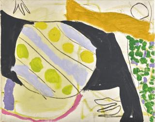 Patrick Heron - 5.15 P.M. June 11 : 1984 (With Charcoal)