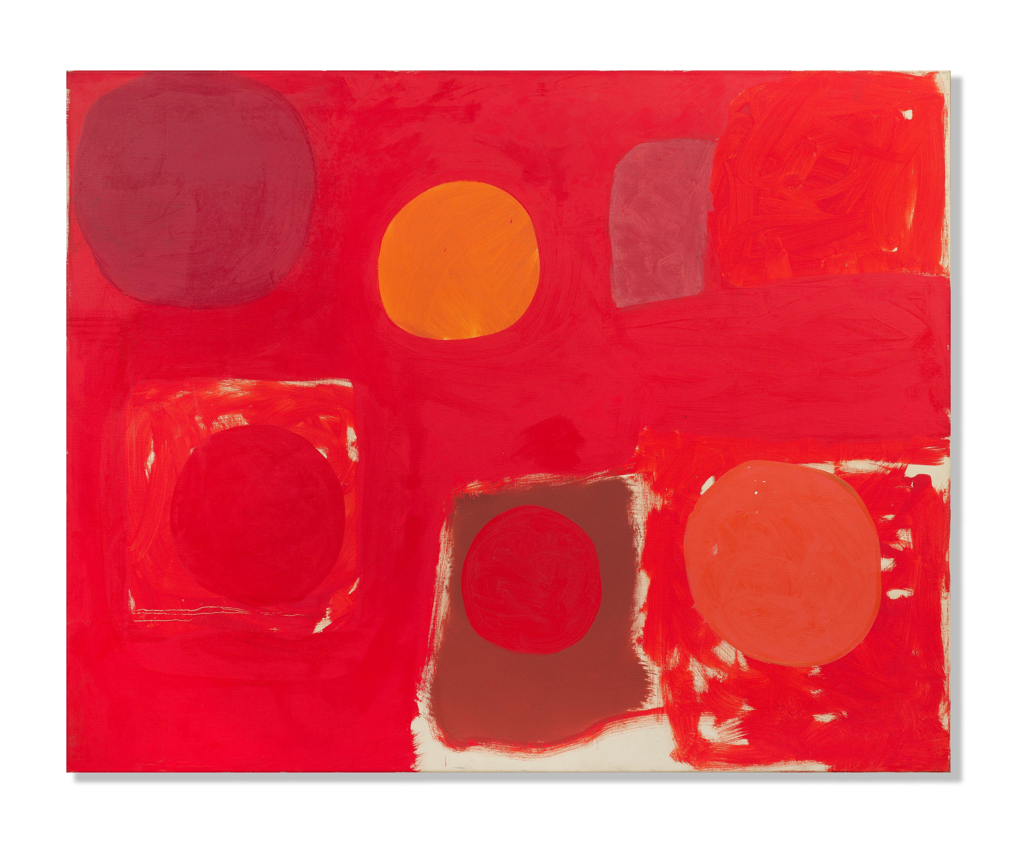 Patrick Heron - 5 Discs in Red: March 1964