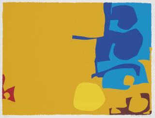 Patrick Heron - Abstract in Yellow and Blue