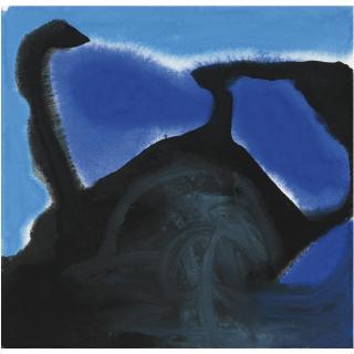 Patrick Heron - Blues Fragmenting In Black: December 1966