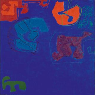 Patrick Heron - British Square Blue