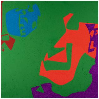 Patrick Heron - Complex Ceruleum In Dark Green Square : March - August 1977