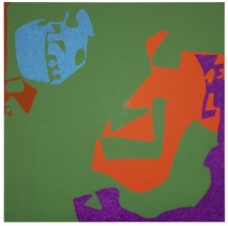 Patrick Heron - Complex Ceruleum In Dark Green Square: March - August 1977