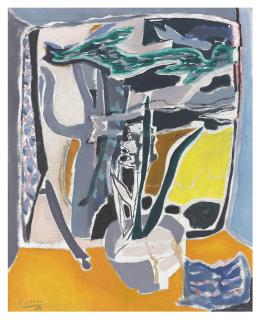 Patrick Heron - Hyacinths and Cedar, Godolphin: 1950