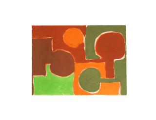 Patrick Heron - Interlocking Browns and Olives : February 1966