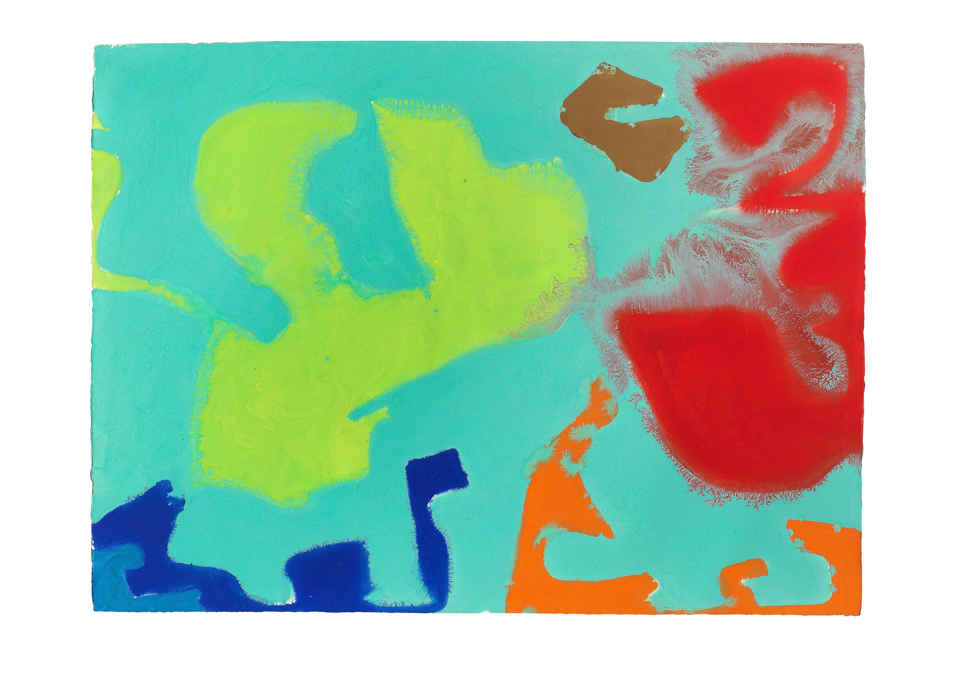 Patrick Heron - JANUARY 17 : 1988 58 x 79 cm. (22 3/4 x 31 1/8 in.)