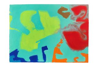 Patrick Heron - JANUARY 17 : 1988 58 x 79 cm. (22 3/4 x 31 1/8 in.)