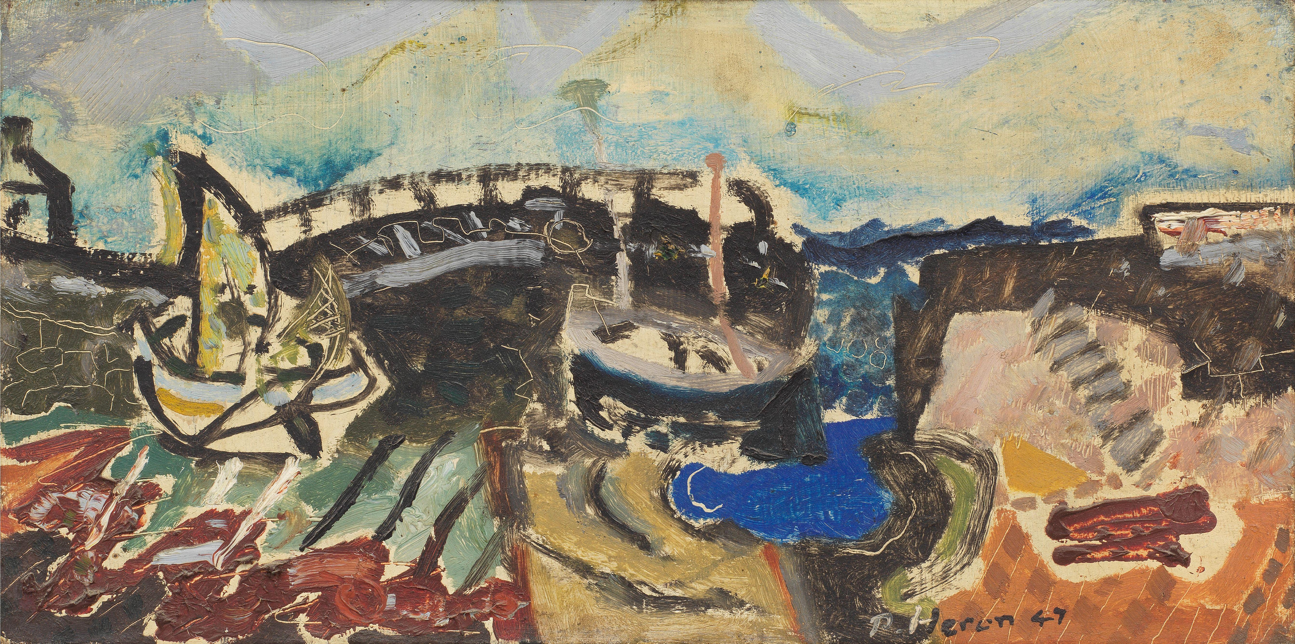 Patrick Heron - Mousehole Harbour : 1947