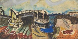 Patrick Heron - Mousehole Harbour : 1947