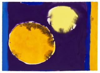 Patrick Heron - Orange and Lemon in Purple : Nov 13 : 1965