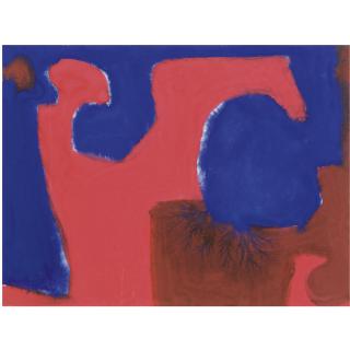 Patrick Heron - Pink, Blue, Brown Interlocking, 1967 