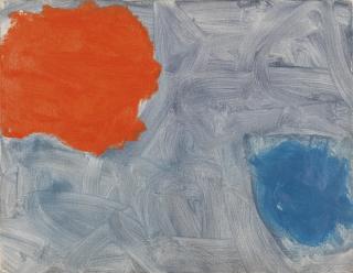 Patrick Heron - Ragged Scarlet And Ceruleum : October 1961