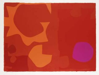 Patrick Heron - Six in Vermilion with Violet in Red