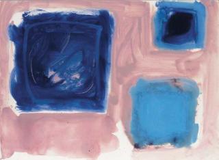 Patrick Heron - Three Blues in Deep Violet