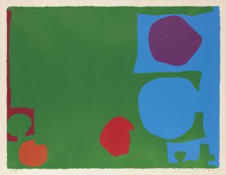 Patrick Heron - Three Reds in Green and Magenta in Blue
