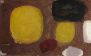 Patrick Heron - Yellow Oval (Brown) : October 1959