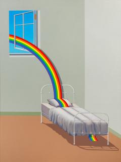 Patrick Hughes - Going Out, 2019