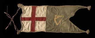 Patrick Keohane - British Antarctic Expedition, 1910-13: Keohane\'s sledging flag, sewn and embroidered by him in the hut at Cape Evans, and carried by him on the expedition