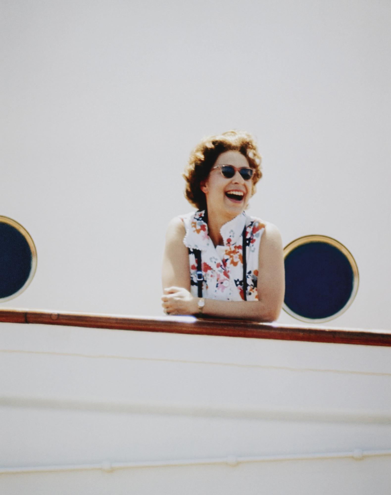 Patrick Lichfield - Hm The Queen On Hmy Britannia, March 1972