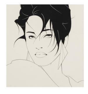 Patrick Nagel - Study for Untitled
