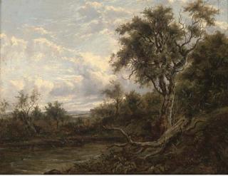 Patrick Nasmyth - A Fallen Branch On A River Bank