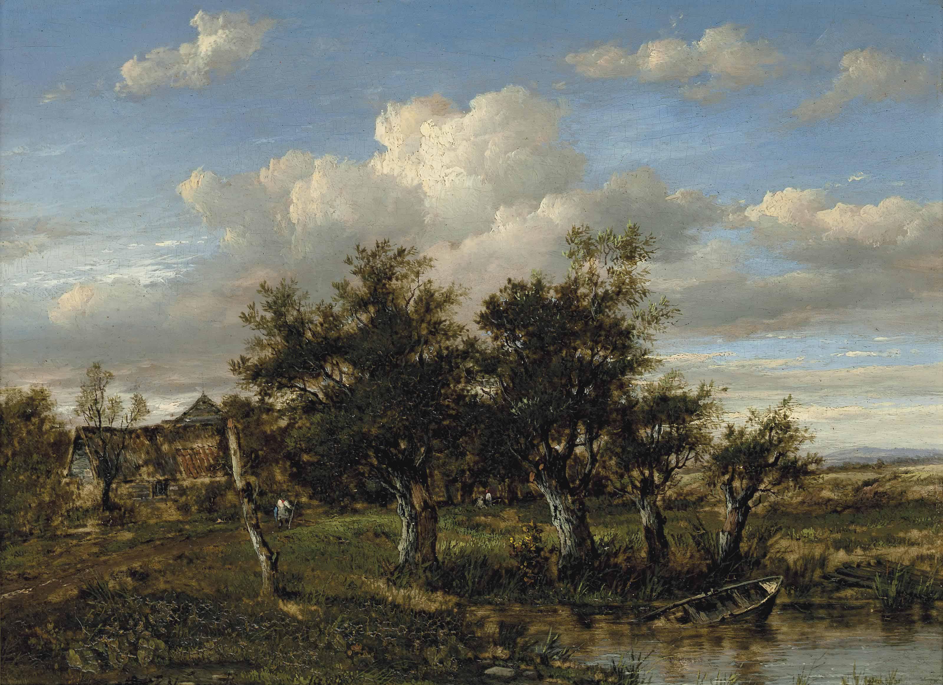 Patrick Nasmyth - An old farmstead, near St Albans