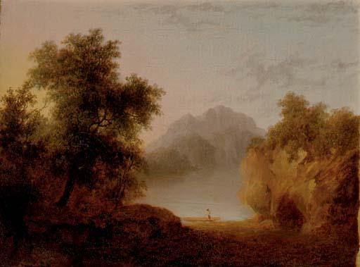 Patrick Nasmyth - Figures in a forest clearing; and a companion painting
