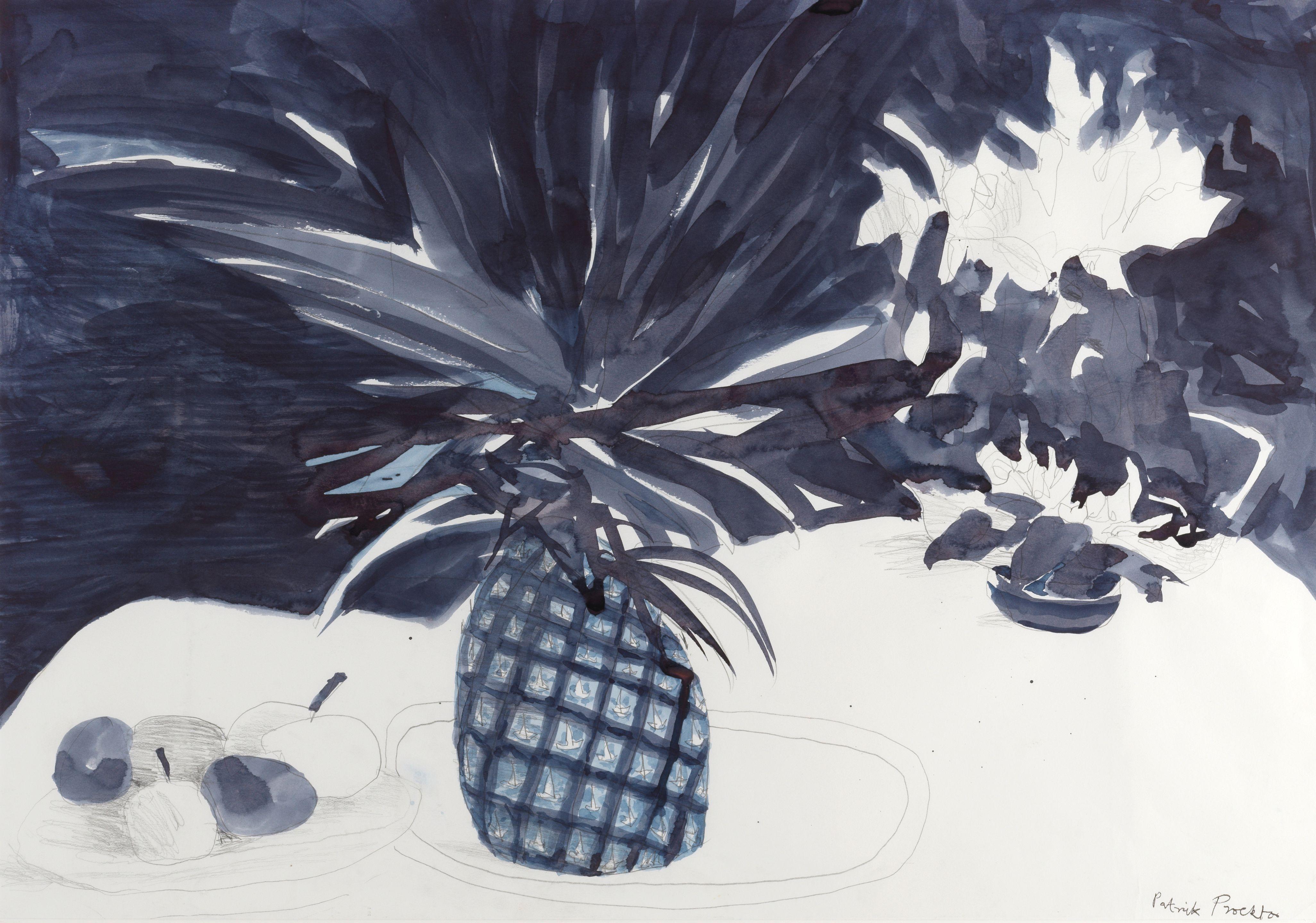 Patrick Procktor, R.A., R.W.S. - Still Life with Pineapple