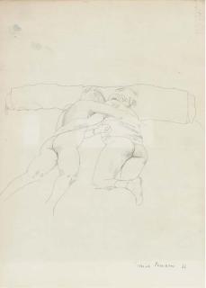 Patrick Procktor, R.A., R.W.S. - Two Nudes On A Bed; And Two Nudes Lying On The Bed