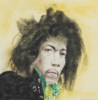 Patrick Procktor, R.A. - Jimi Hendrix