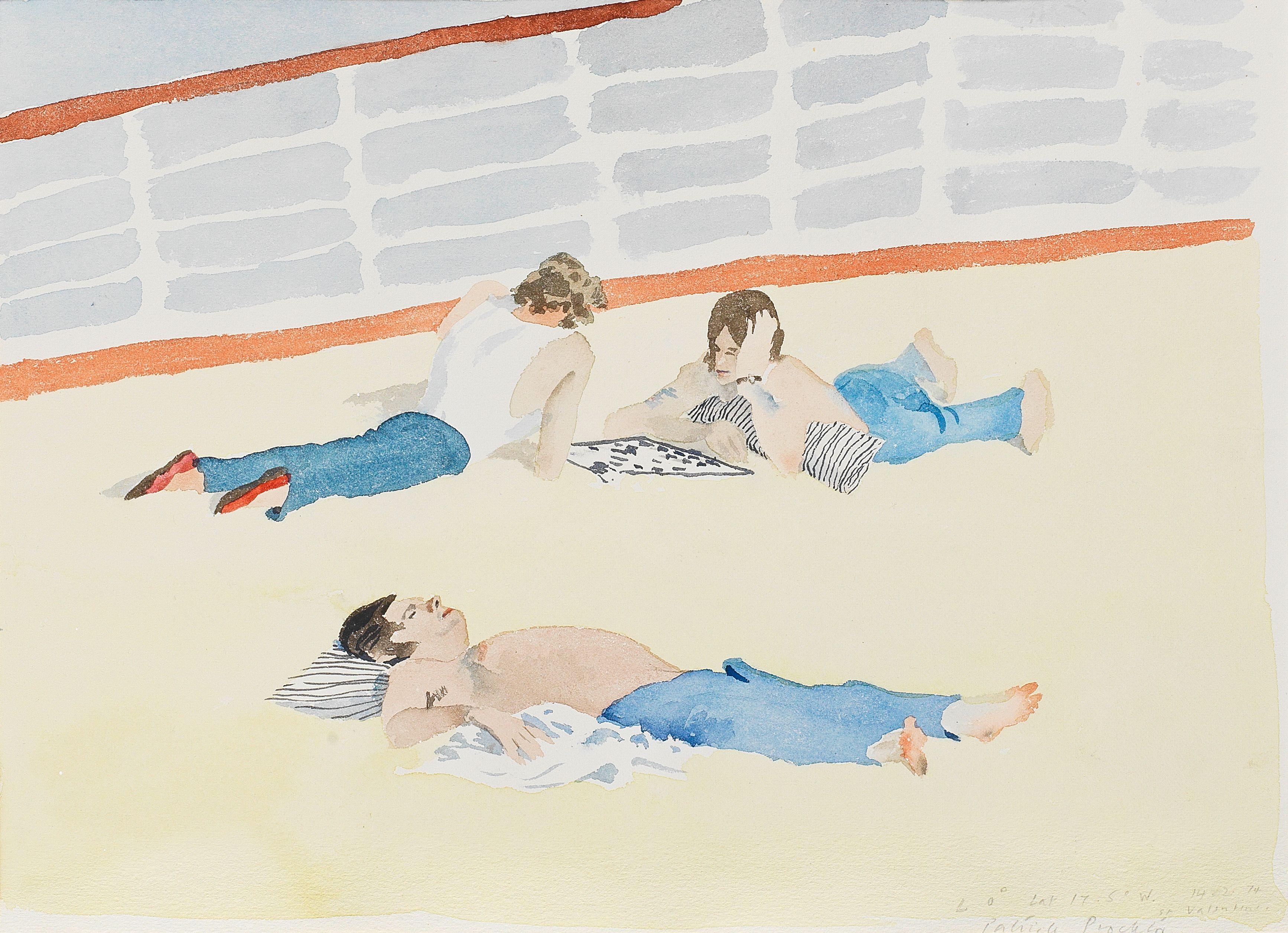 Patrick Procktor R.A. - L 0° Lat 17.5° W. – St Valentine\'s, 1974