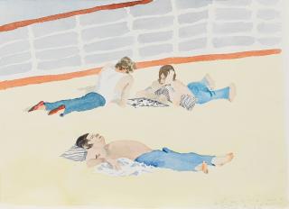 Patrick Procktor R.A. - L 0° Lat 17.5° W. – St Valentine\'s, 1974