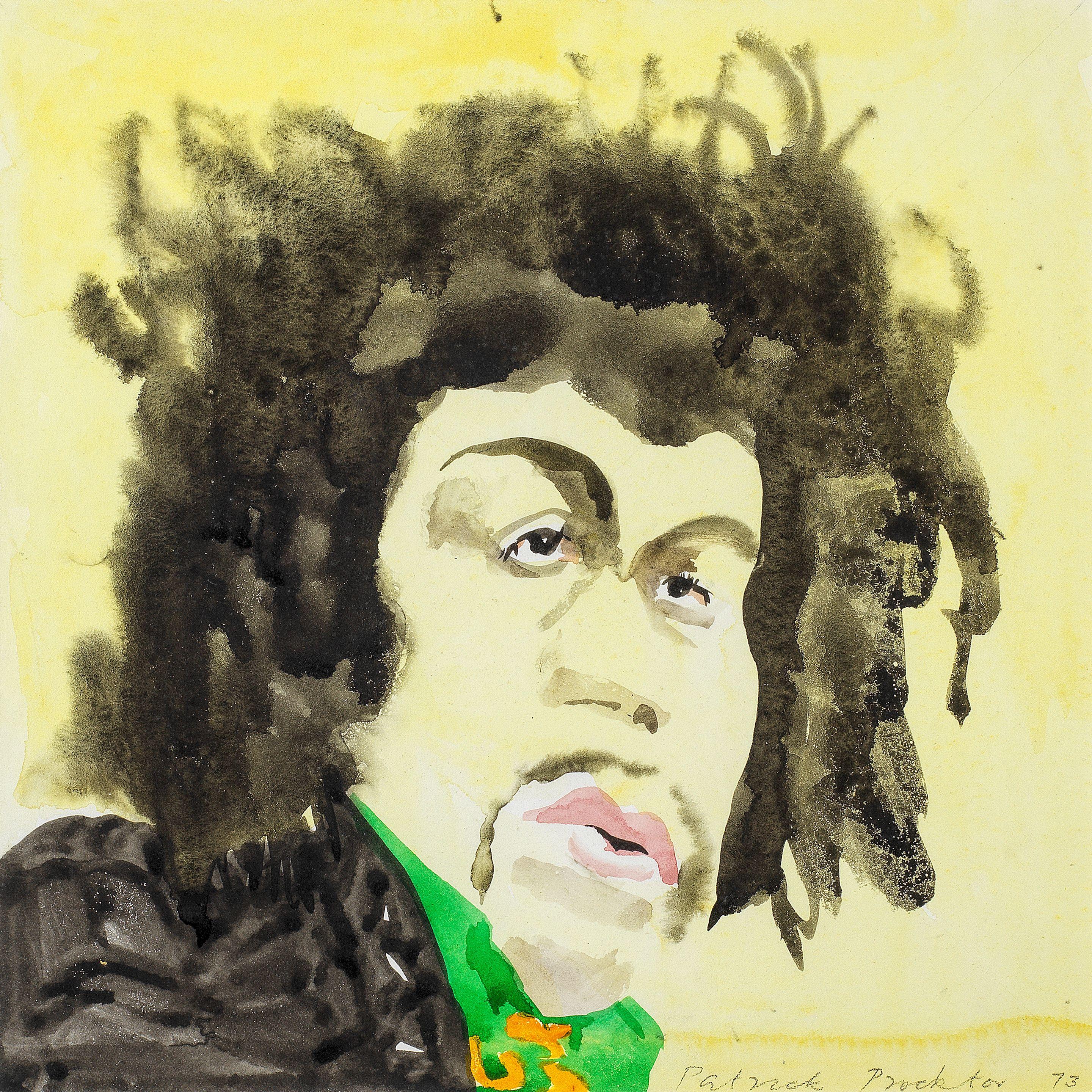 Patrick Procktor R.A. - Portrait of Jimi Hendrix