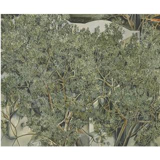 Patrick Swift - Trees With Curved Roof In Background