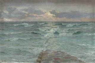 Patrick Von Kalckreuth - Sunrise over the sea