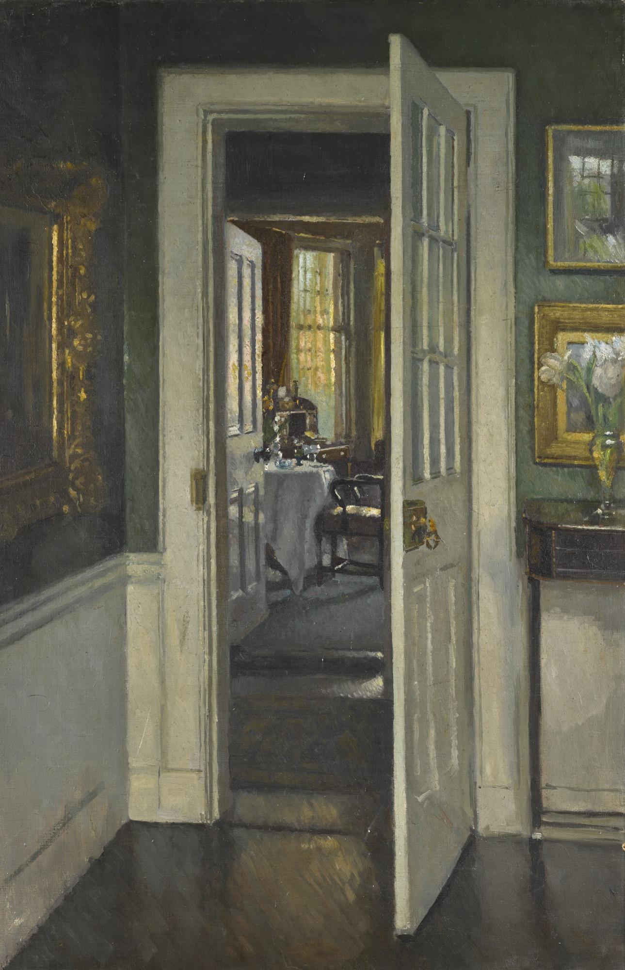 Patrick William Adam, R.S.A. - Interior Looking Through To Morning Room