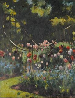 Patrick William Adam, R.S.A. - The Tulip Garden