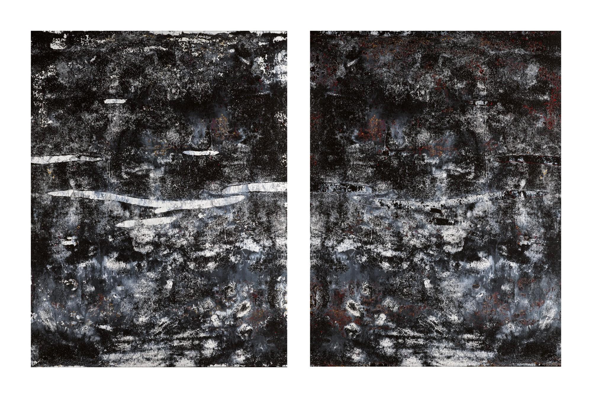 Patrik Hábl - Black Composition I+Ii, Diptych
