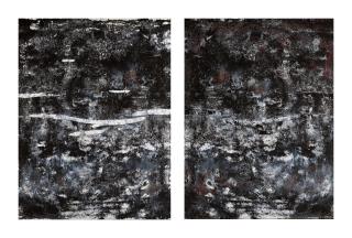 Patrik Hábl - Black Composition I+Ii, Diptych
