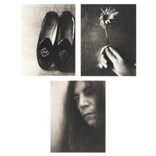 Patti Smith - 3 Bll.: Robert’s Slippers – Self Portrait NYC – Jesse with flower