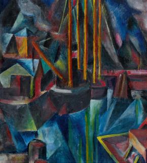 Paul Adolf Seehaus - Schiffe im Hafen